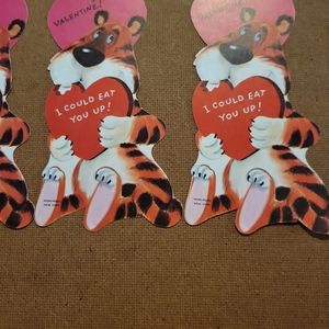 4 vintage die cut valentines